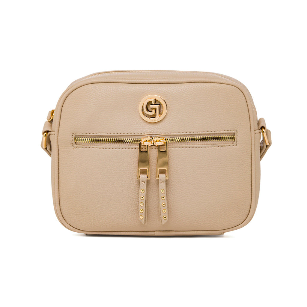 Borse a tracolla beige da Donna con logo Carrera