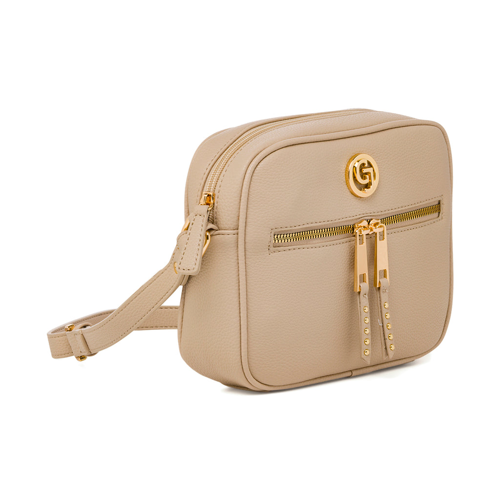 Borse a tracolla beige da Donna con logo Carrera