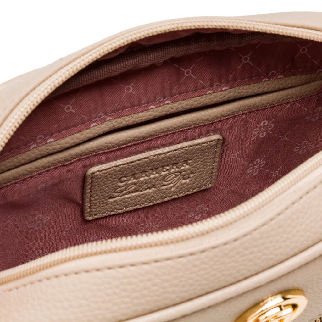 Borse a tracolla beige da Donna con logo Carrera