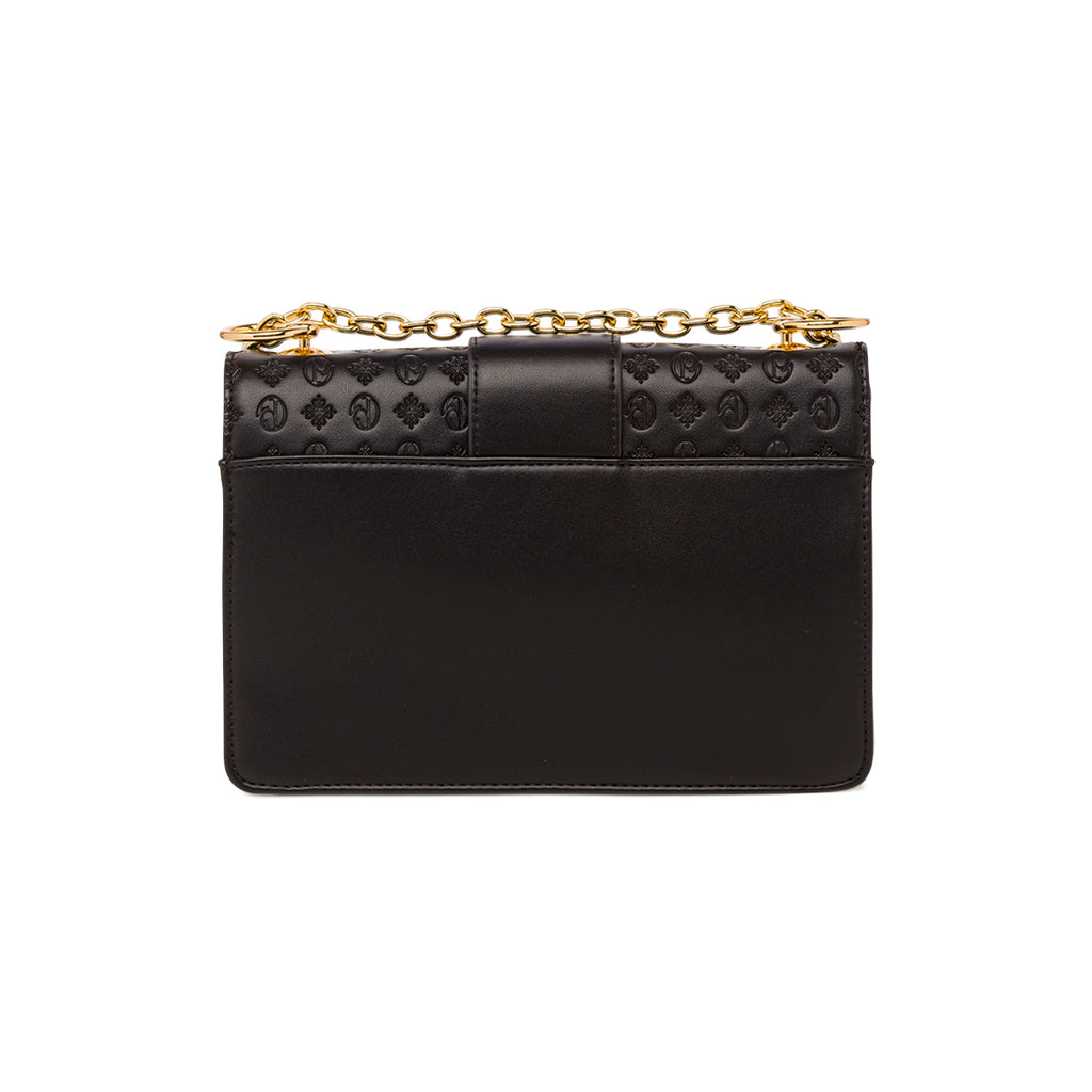 Borsa a tracolla nera da Donna con stampe impresse Giulia Pieralli