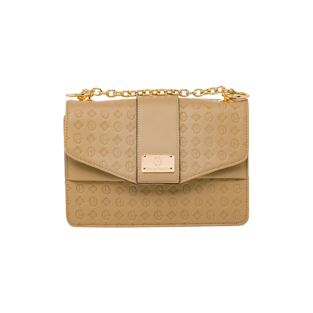 Borsa a tracolla Beige da Donna con catena Giulia Pieralli