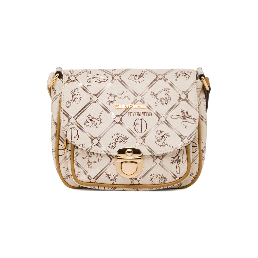 Borsa a tracolla Bianca da Donna con stampa all over Giulia Pieralli
