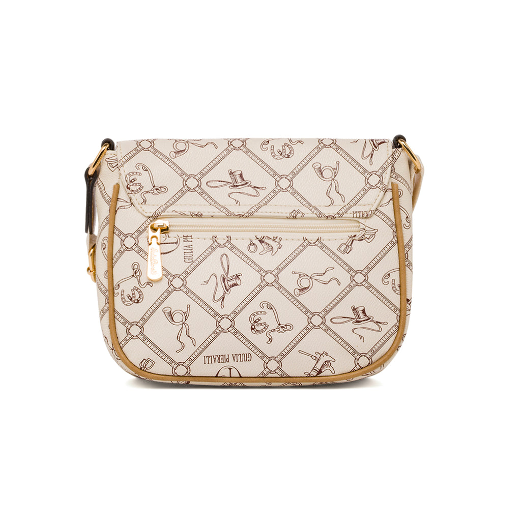 Borsa a tracolla Bianca da Donna con stampa all over Giulia Pieralli