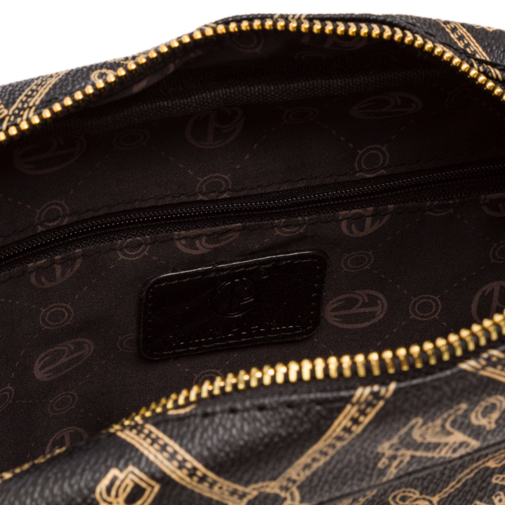 Borsa a tracolla nera da Donna con stampa Giulia Pieralli