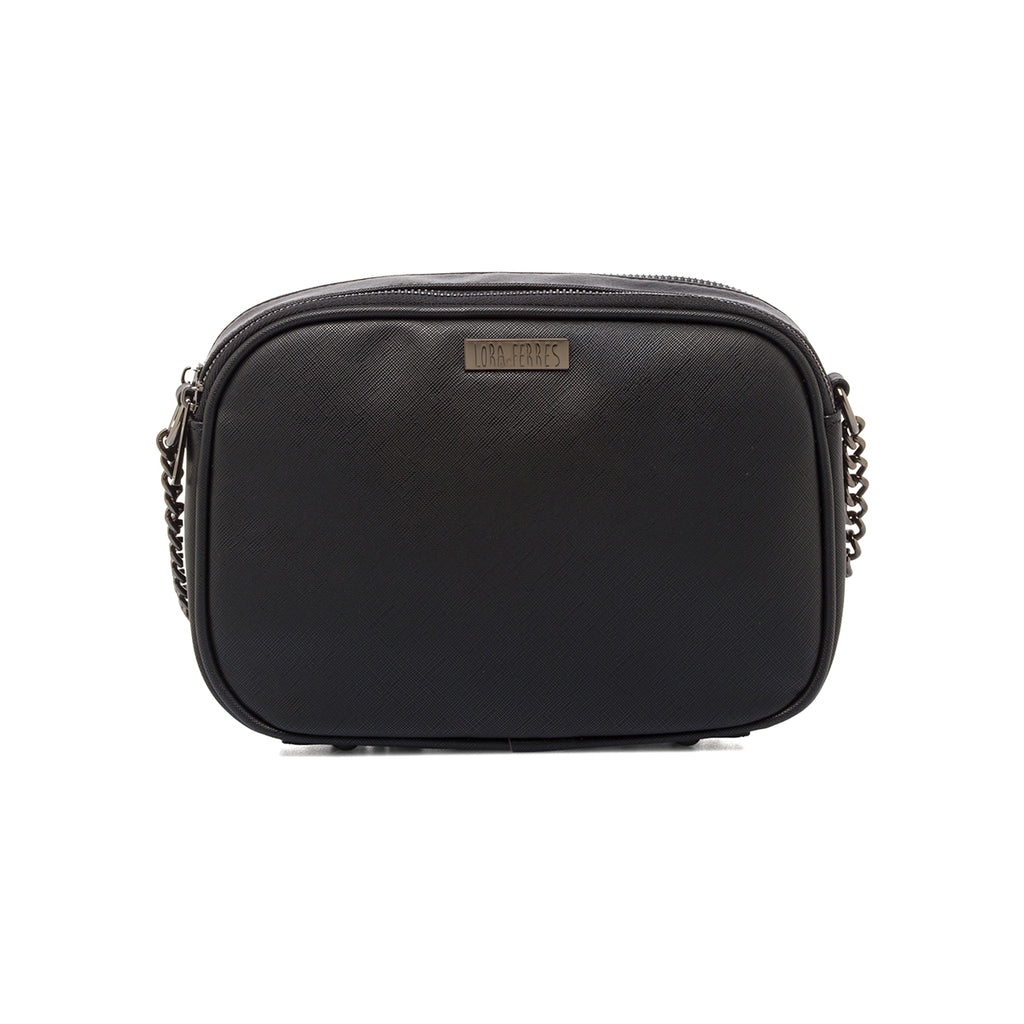 Borsa a tracolla nera da Donna con catena Lora Ferres