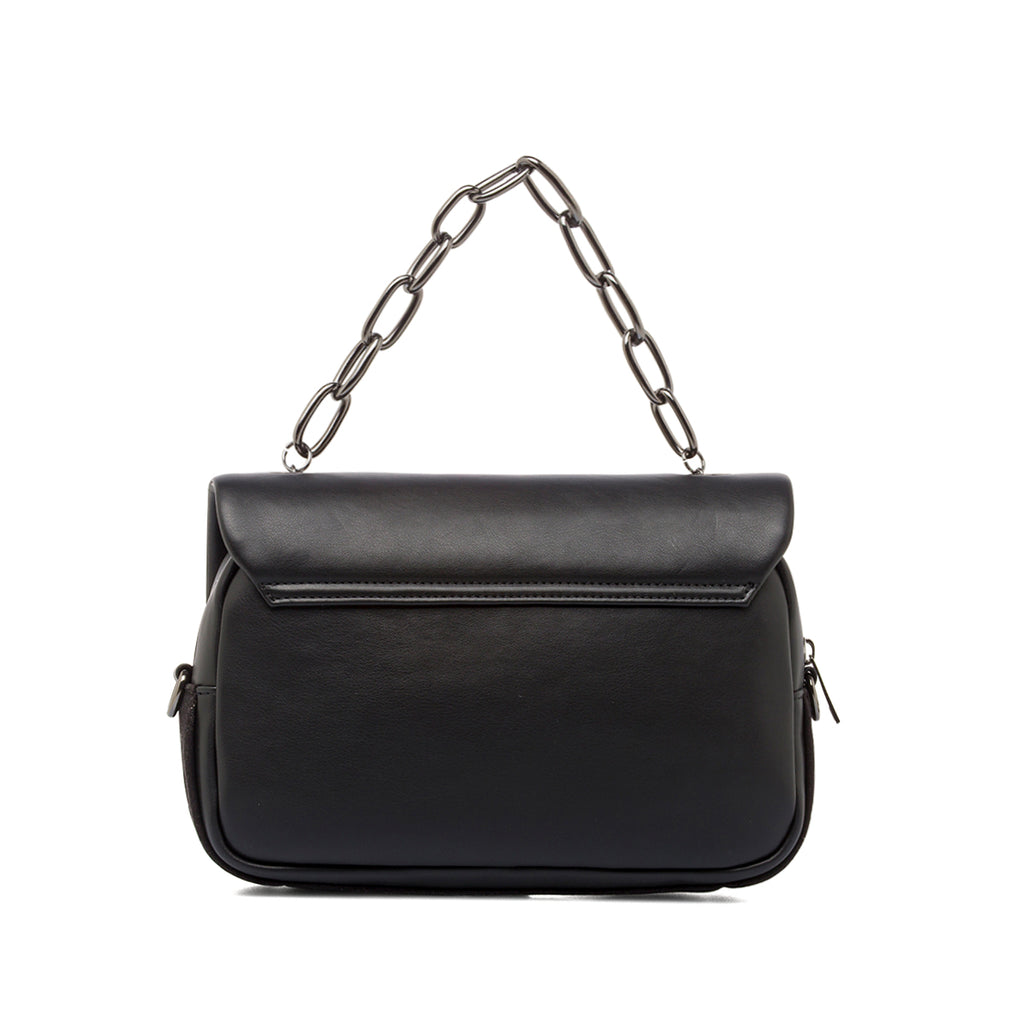 Borsa nera a tracolla da Donna con catena Lora Ferres