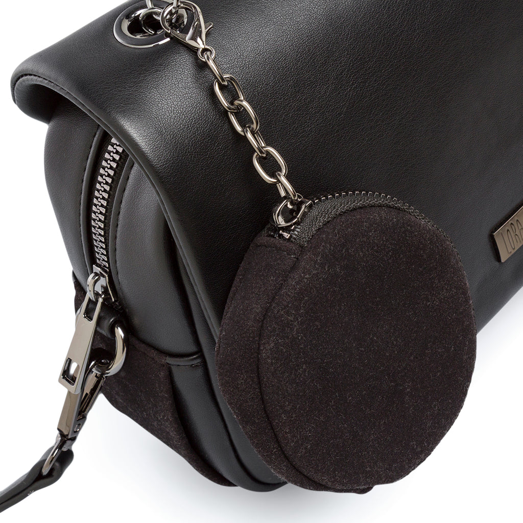 Borsa nera a tracolla da Donna con catena Lora Ferres