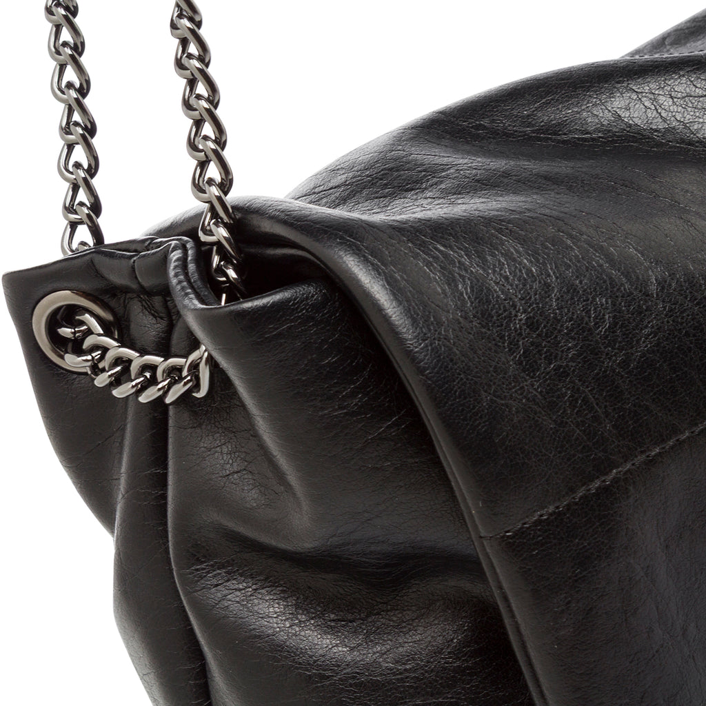 Borsa a Spalla Nera da Donna con manici a Catena Lora Ferres