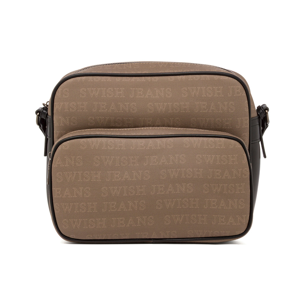 Borsa a Tracolla da Donna Marrone con Doppia Tasca Swish Jeans