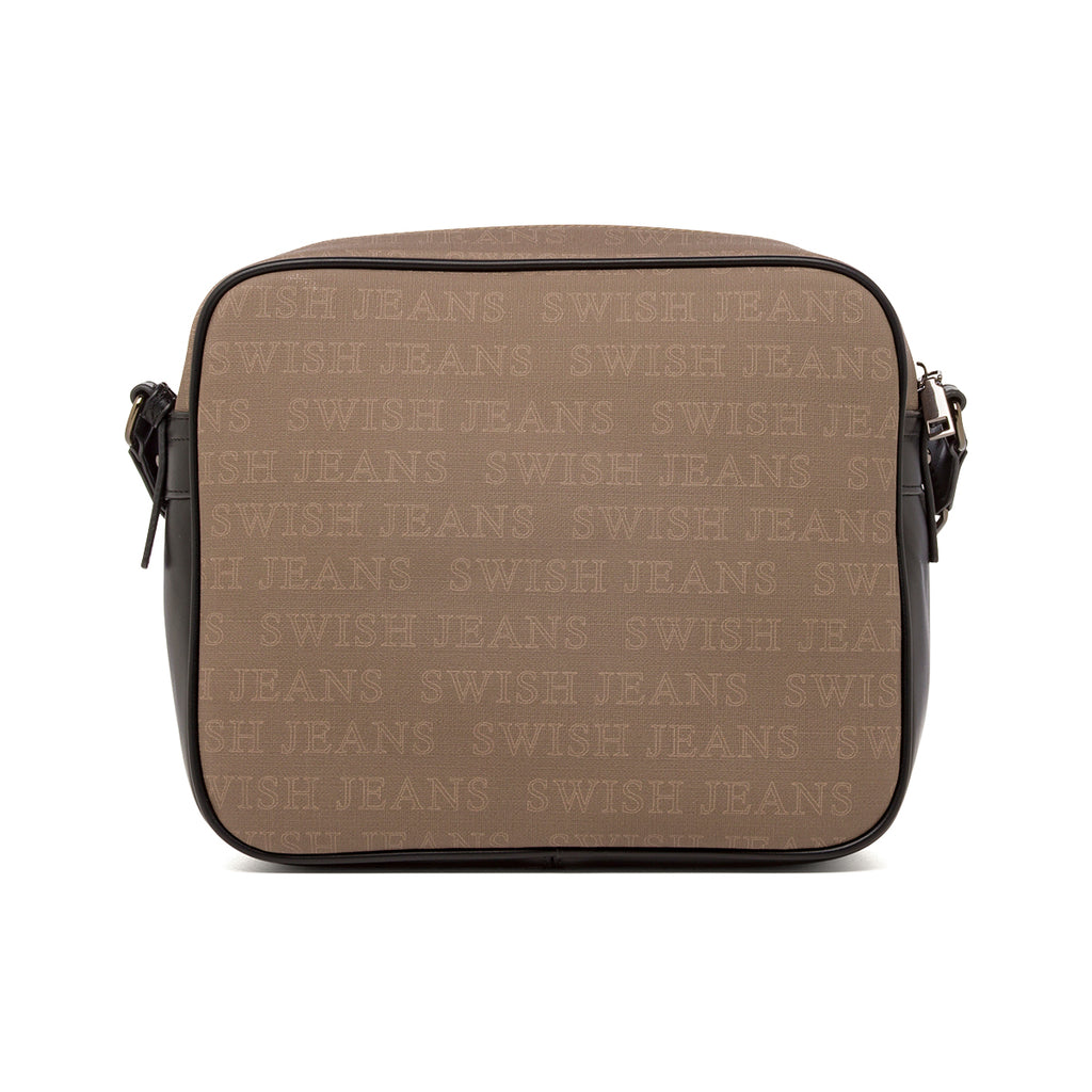 Borsa a Tracolla da Donna Marrone con Doppia Tasca Swish Jeans