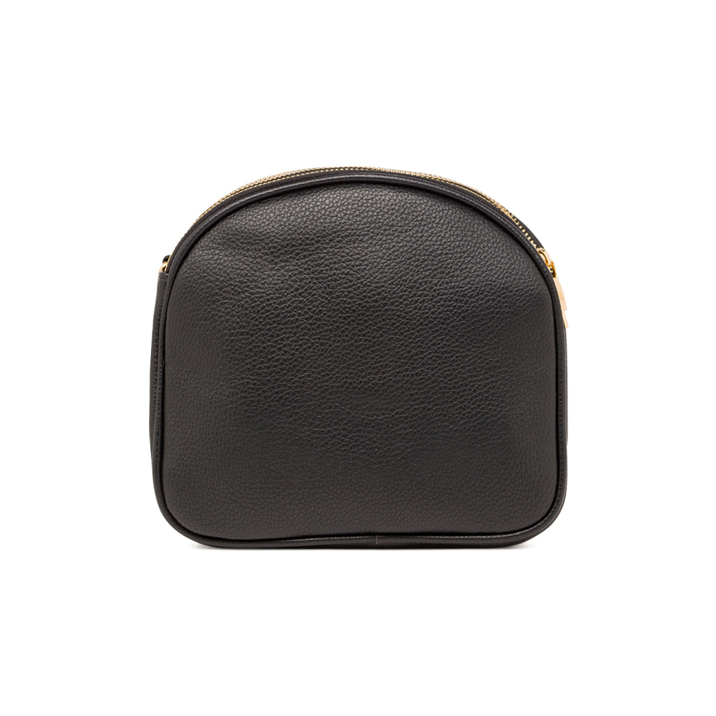 Borsa a tracolla da donna nera Lora Ferres con tripla zip