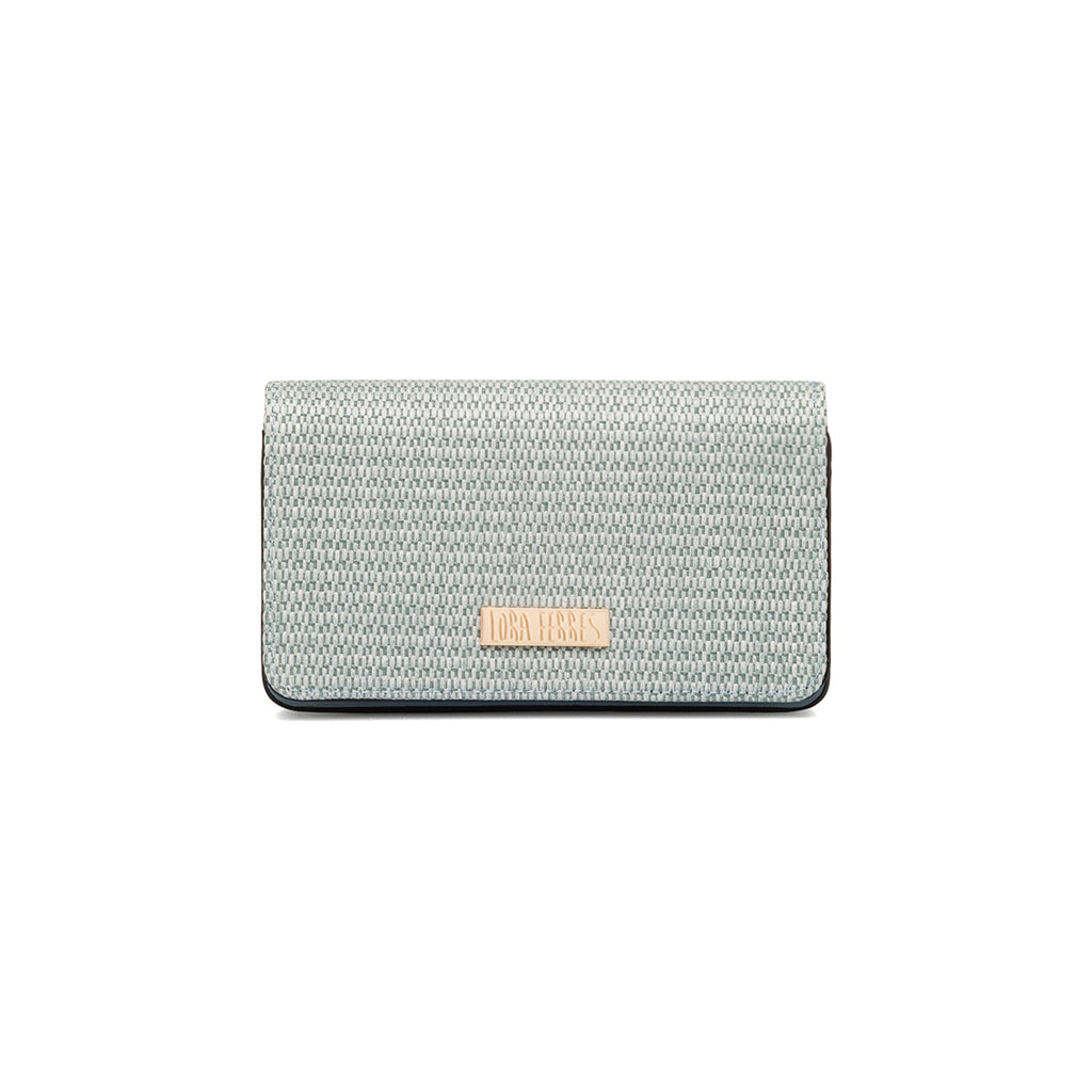 Borsa a tracolla celeste da Donna in tessuto intrecciato effetto rafia Lora Ferres