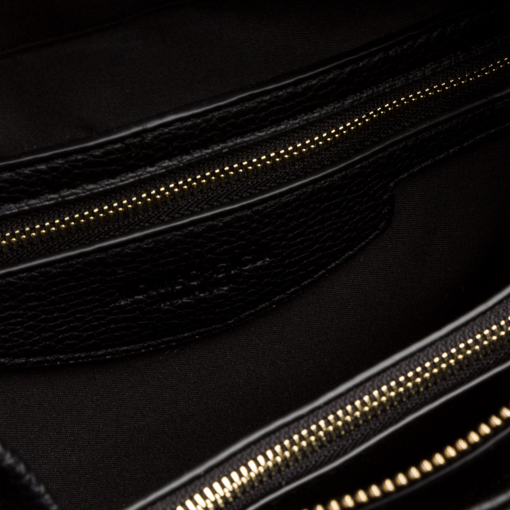 Borsa a mano nera con spallacci rimovibili da donna Romeo Gigli Milano Wanda