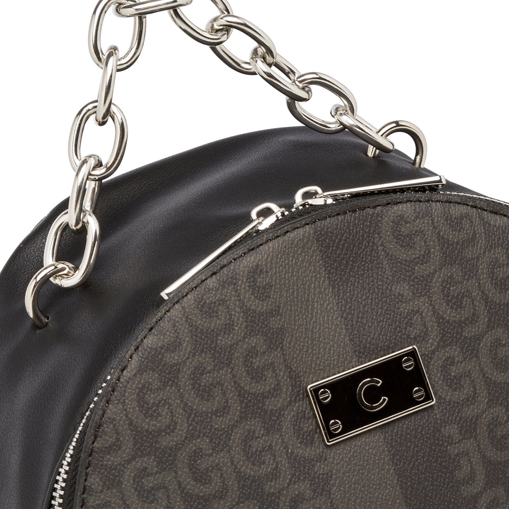 Zaino da donna nero con logo e dettaglio in metallo Carrera Jeans Jeans