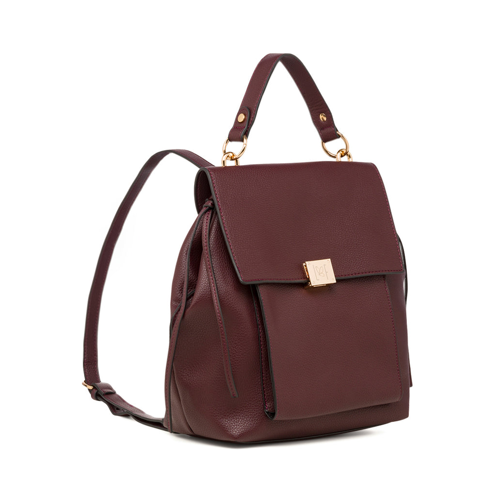 Zaino da donna Lora Ferres bordeaux con logo