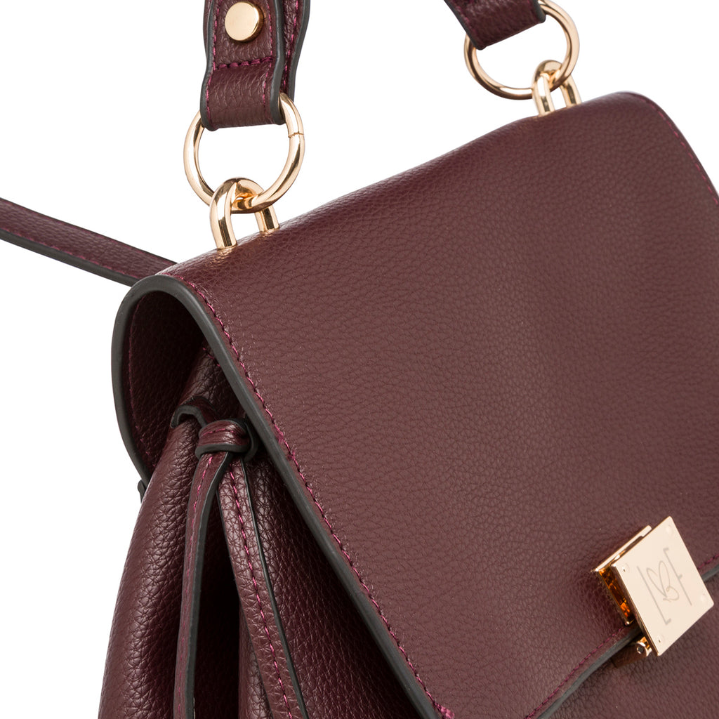 Zaino da donna Lora Ferres bordeaux con logo