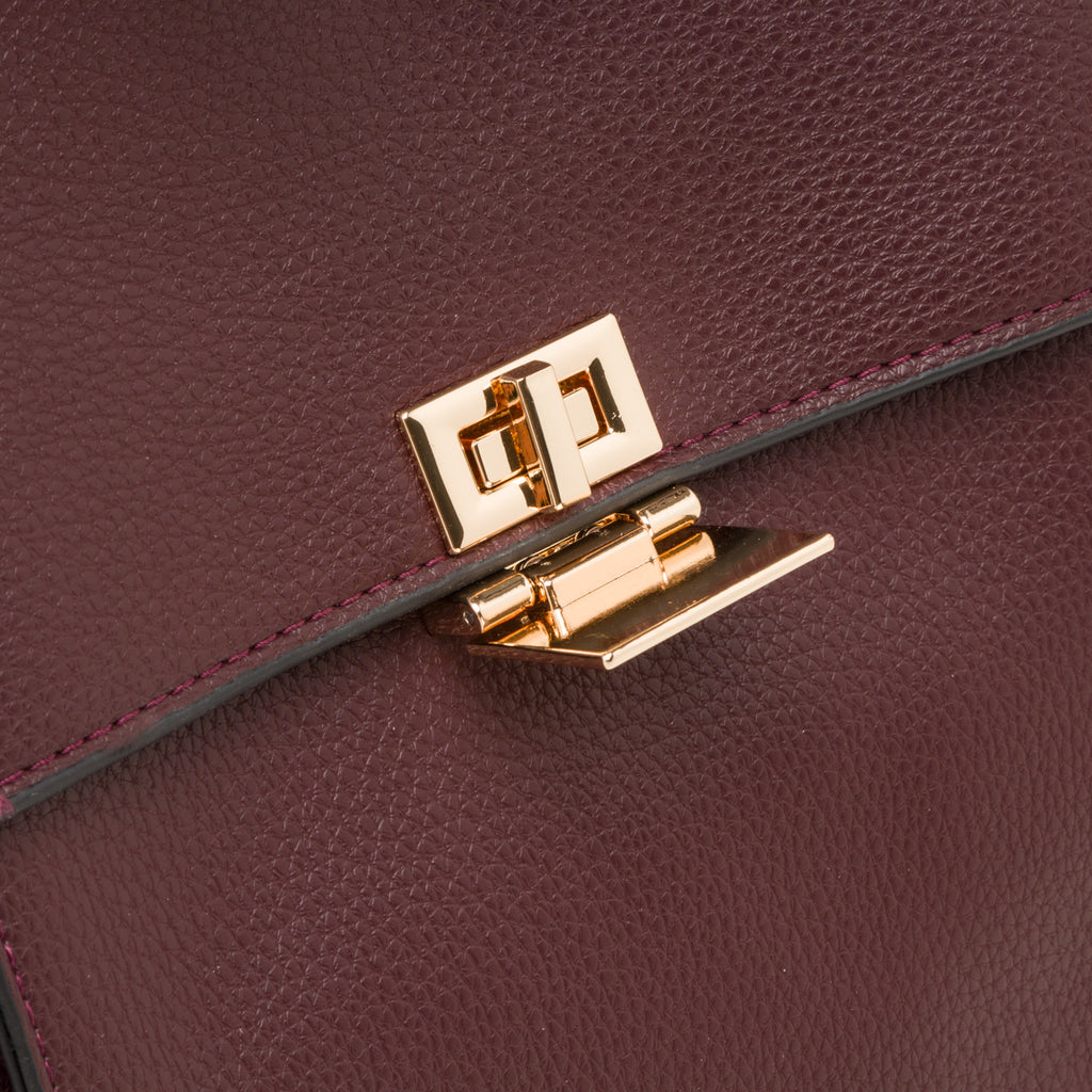 Zaino da donna Lora Ferres bordeaux con logo