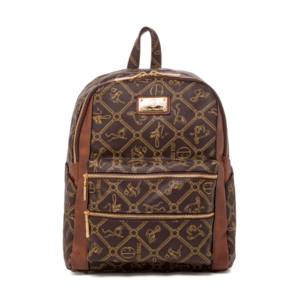 Borsa a zaino marrone da Donna Giulia Pieralli