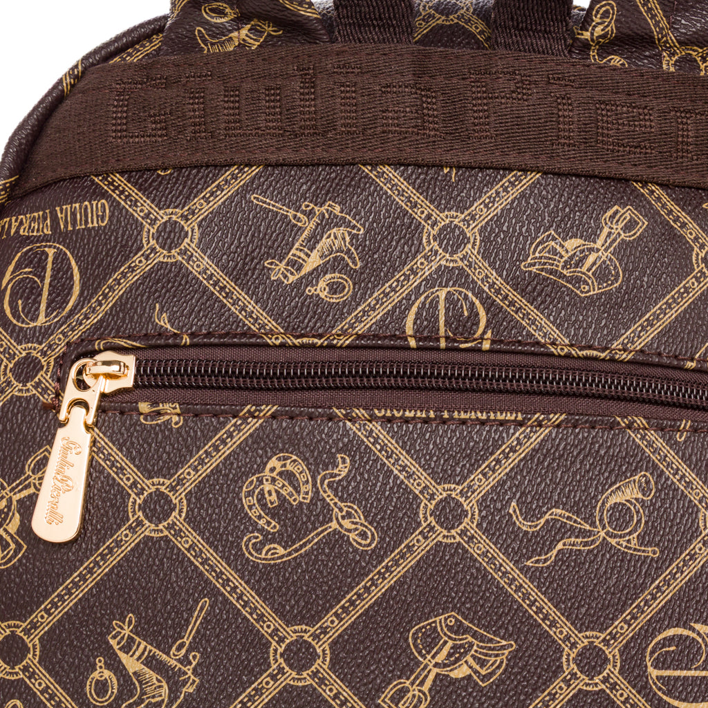 Borsa a zaino marrone da Donna Giulia Pieralli