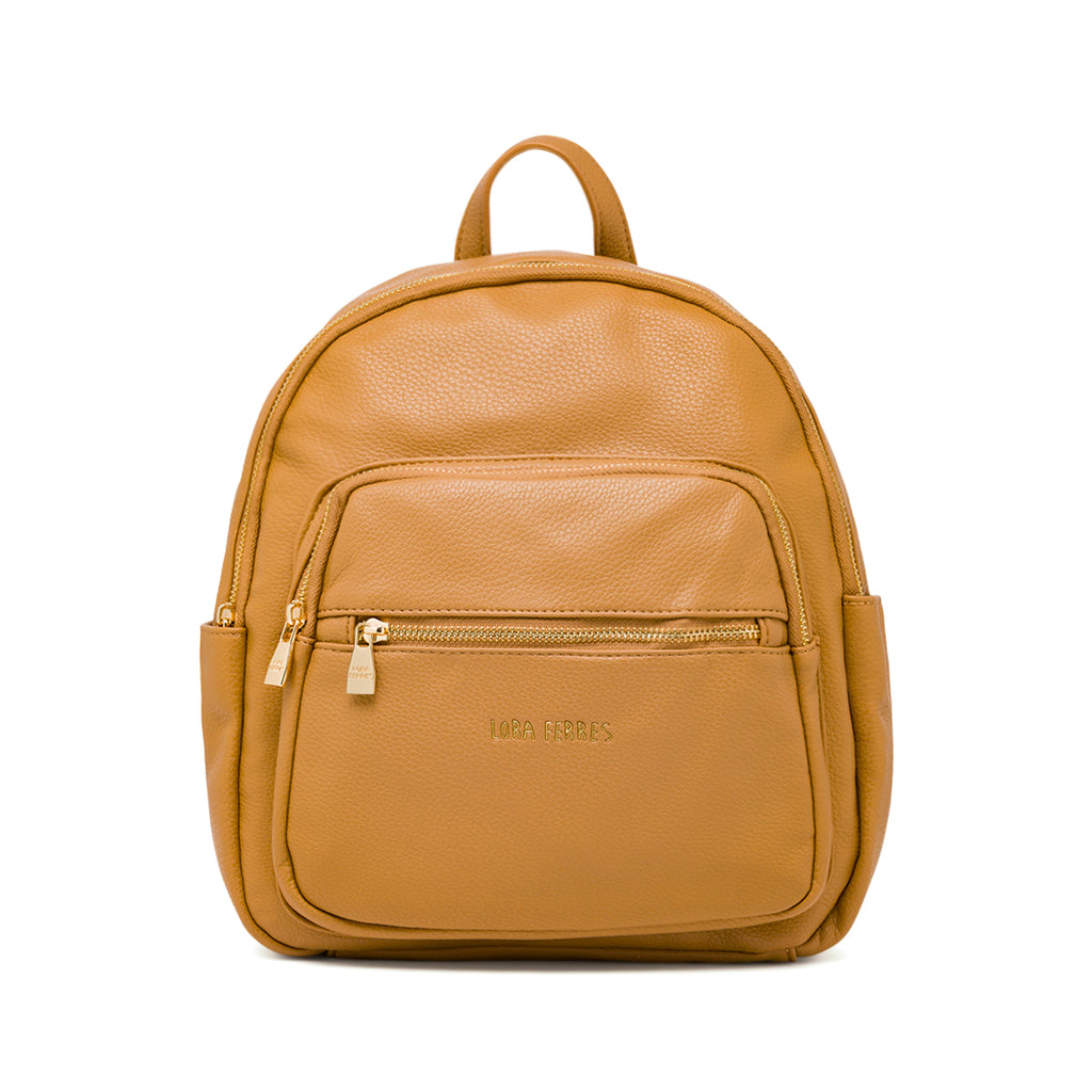 Zaino pratico per viaggi o ufficio beige da Donna Lora Ferres