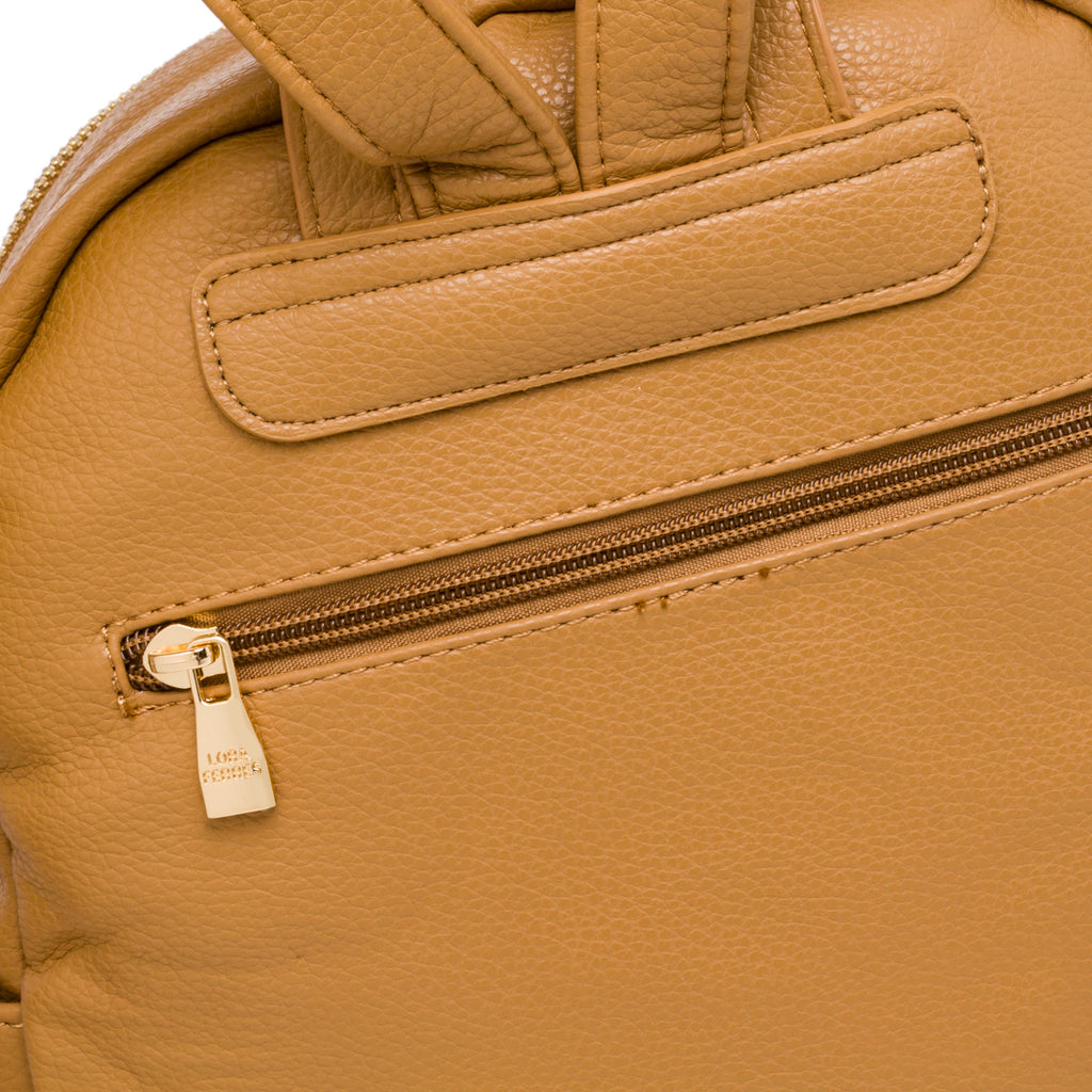 Zaino pratico per viaggi o ufficio beige da Donna Lora Ferres