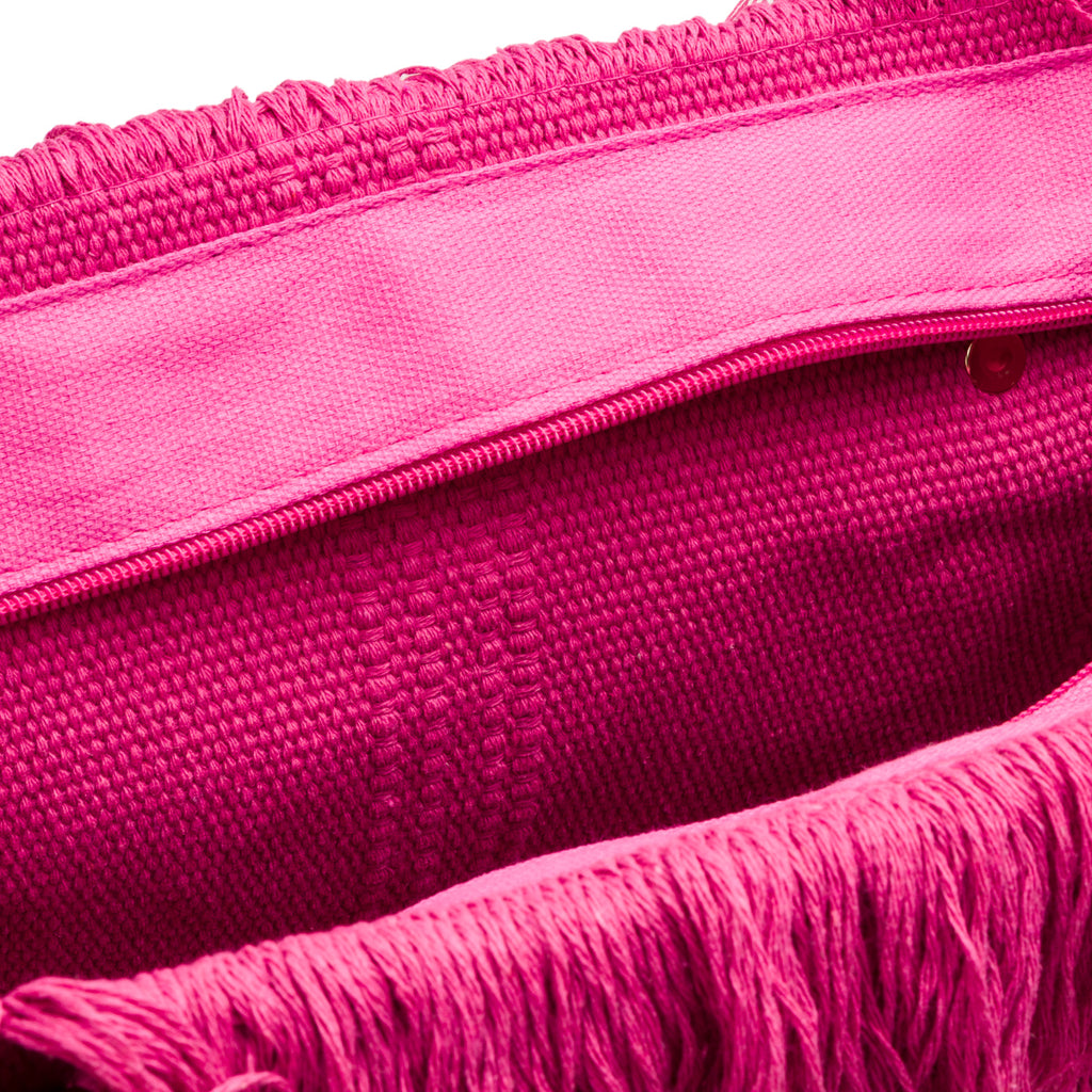 Borsa mare donna in tessuto fucsia con logo Swish Jeans