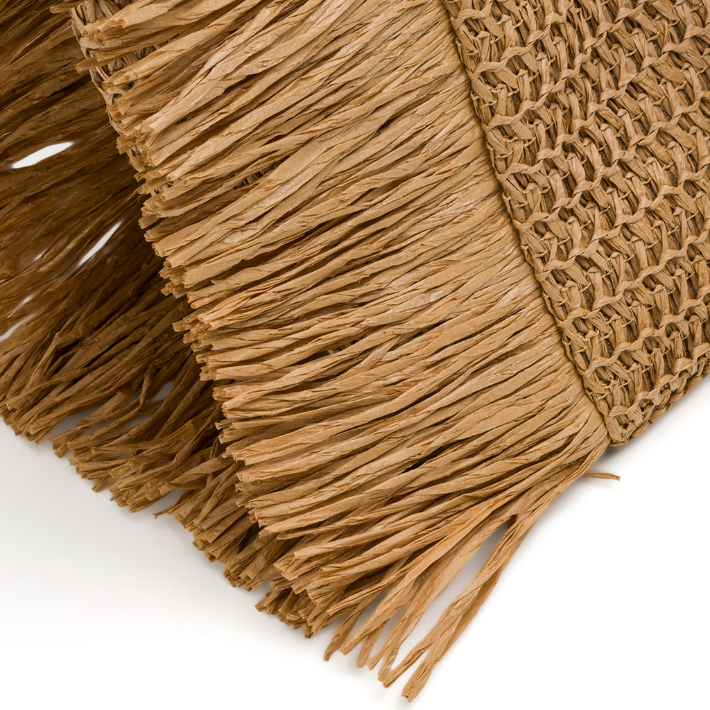 Borsa da mare beige effetto paglia Lora Ferres