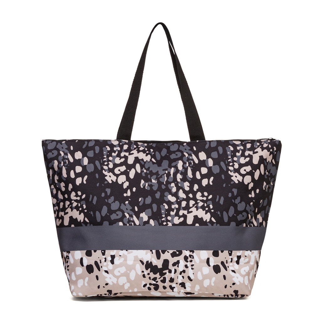 Borsa mare da donna in tessuto a fantasia multicolore Lora Ferres