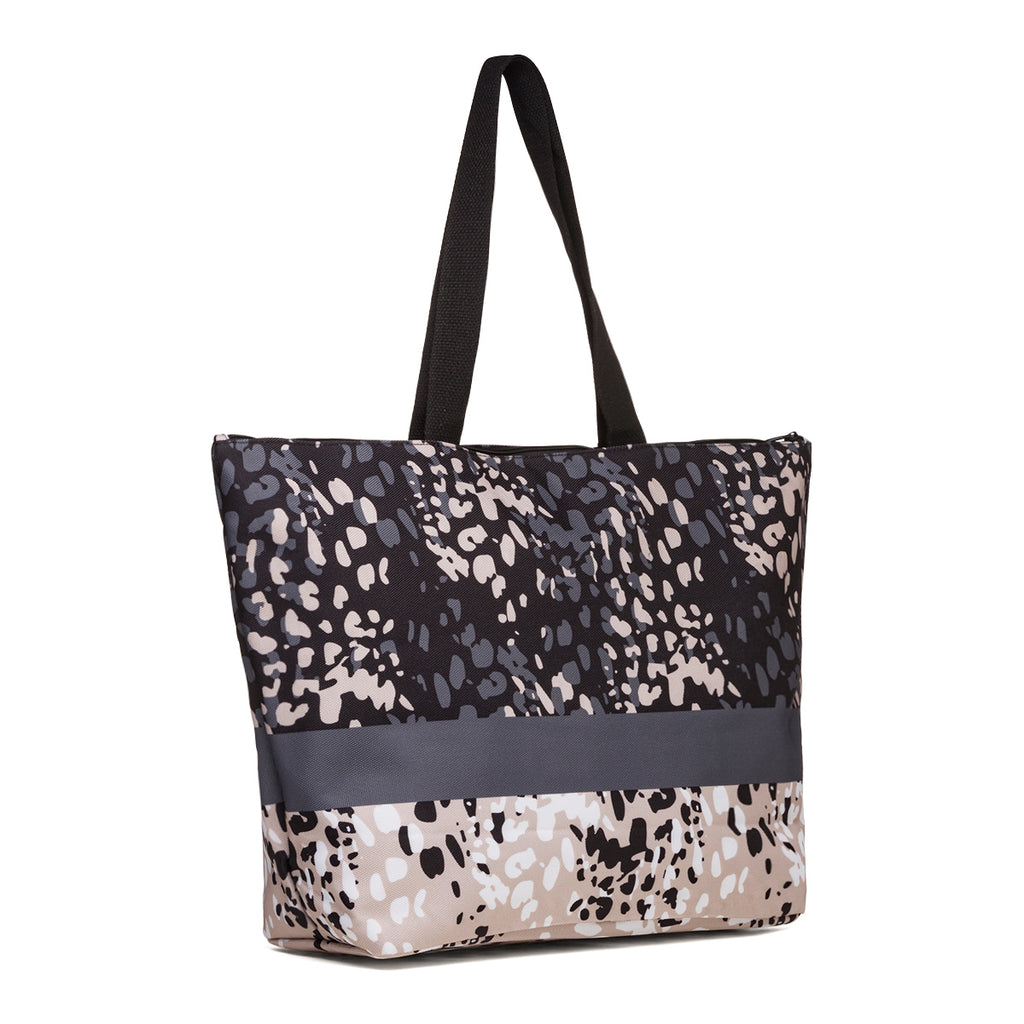 Borsa mare da donna in tessuto a fantasia multicolore Lora Ferres