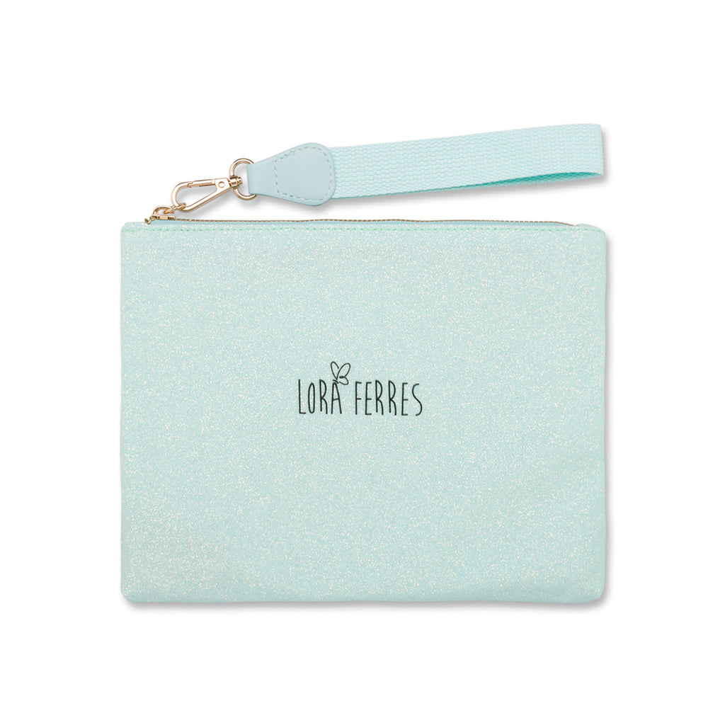 Borsa Pochette mare Azzurra da Donna con logo frontale Lora Ferres On The Beach