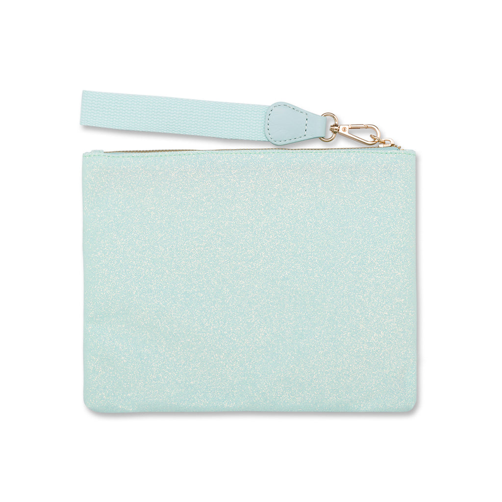 Borsa Pochette mare Azzurra da Donna con logo frontale Lora Ferres On The Beach