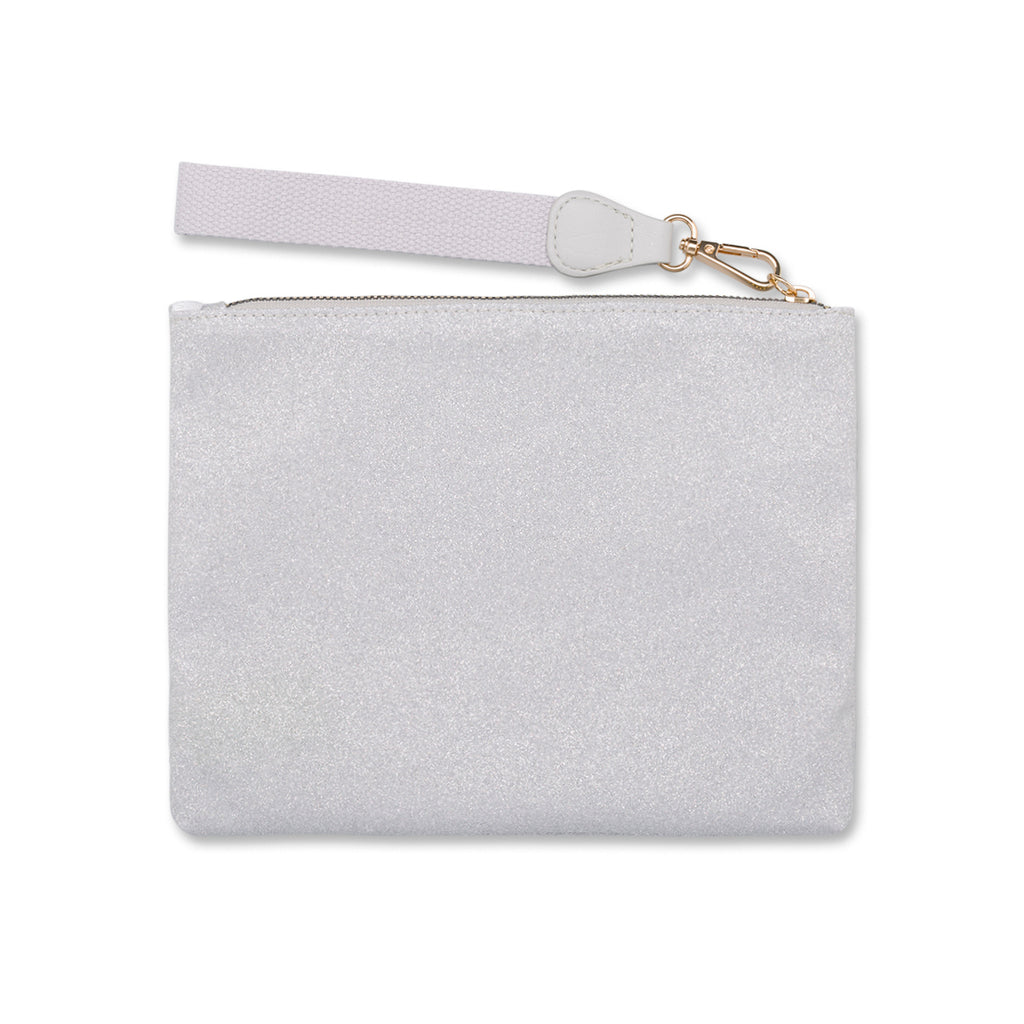 Borsa Pochette mare Argento da Donna con logo frontale Lora Ferres On The Beach