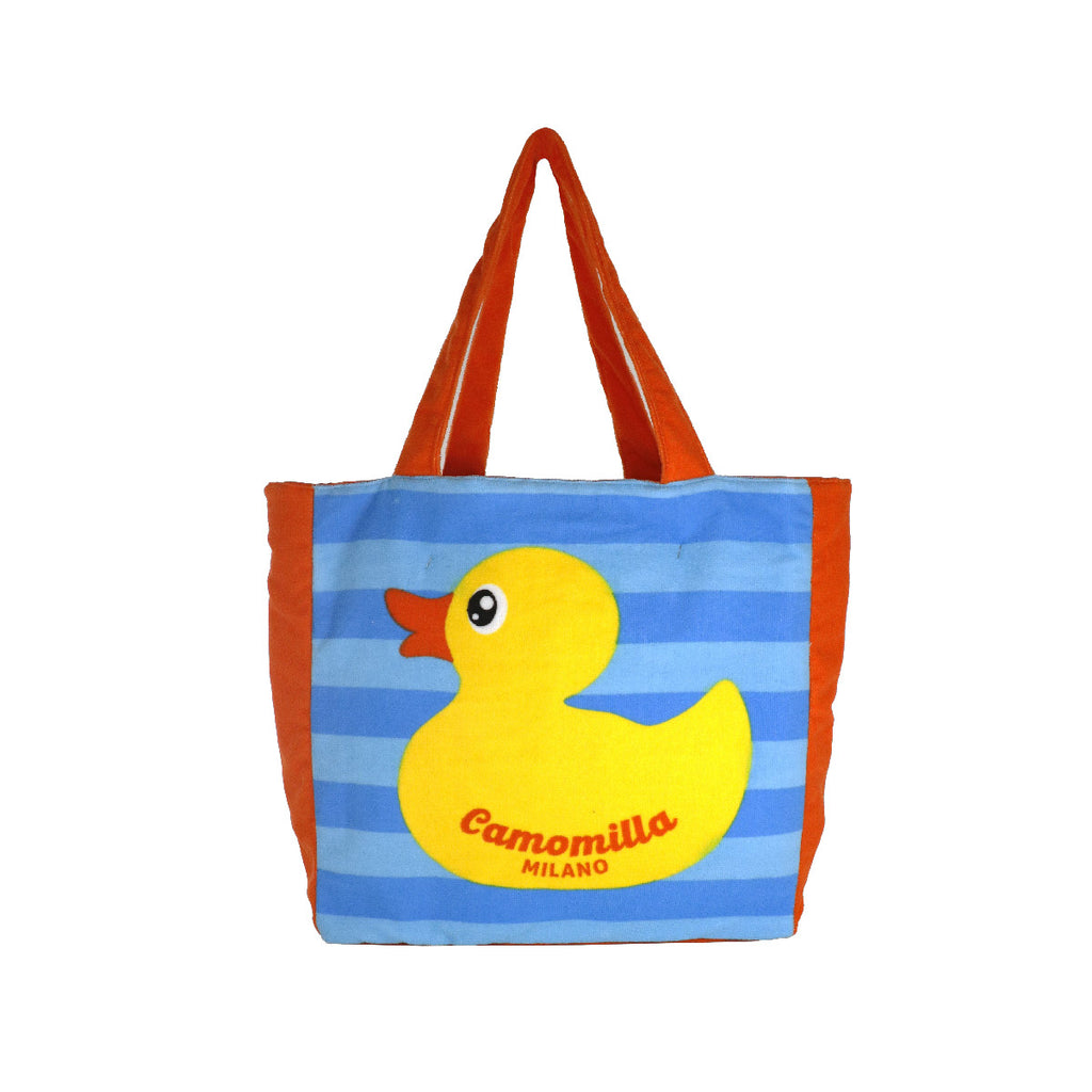 Borsa mare multicolore da Donna con stampa anatra Camomilla Milano