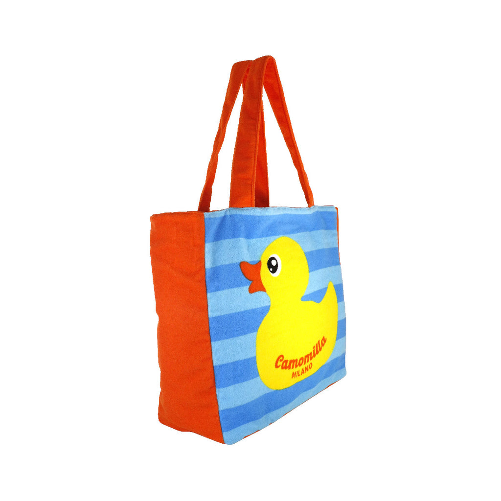 Borsa mare multicolore da Donna con stampa anatra Camomilla Milano