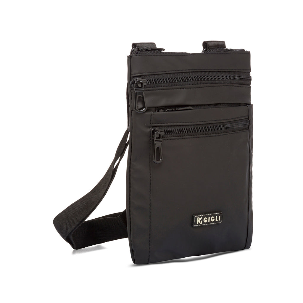 Borsello da uomo nero con tracolla Romeo Gigli Thema