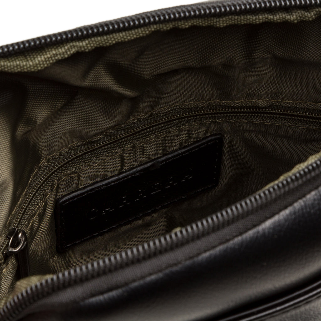 Borsello nero da uomo con logo Carrera Jeans