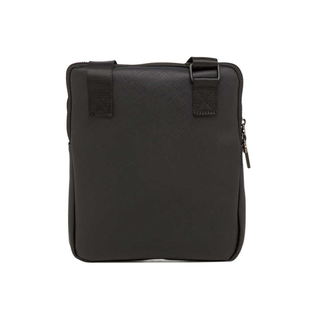 Borsello nero da Uomo con diversi scomparti e logo Carrera Jeans