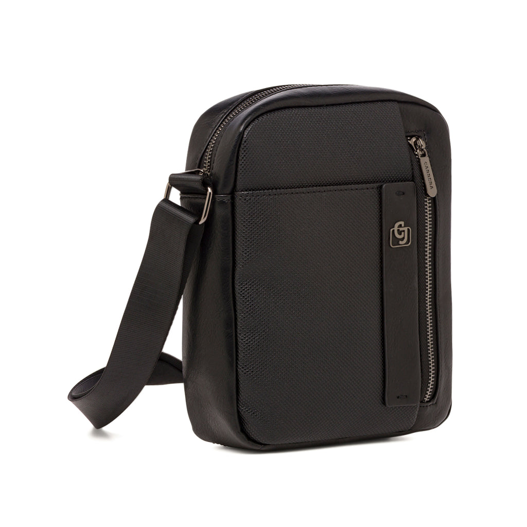 Borsa a tracolla nera da Uomo con tasca frontale Carrera