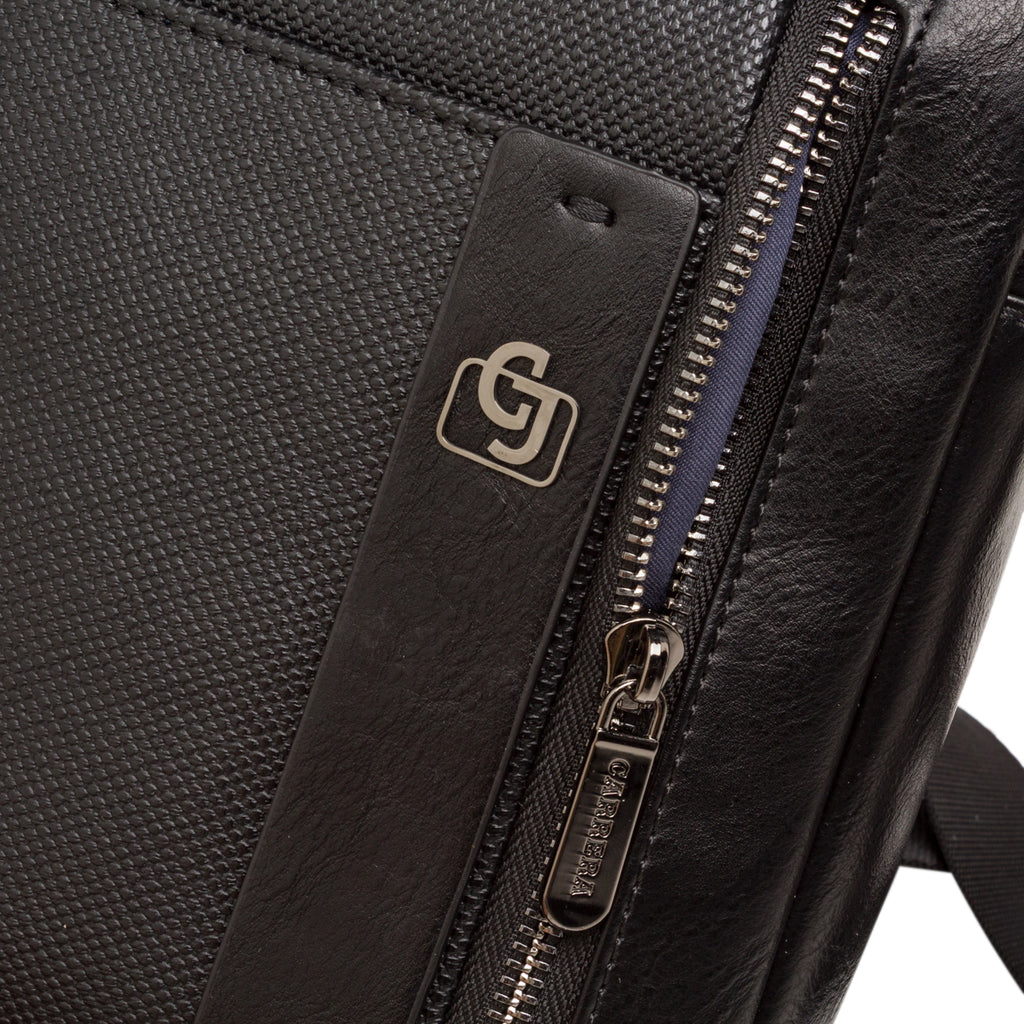 Borsa a tracolla nera da Uomo con tasca frontale Carrera