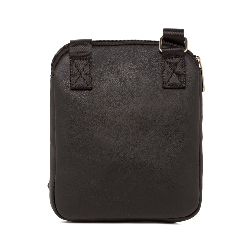 Borsa a tracolla nera da Uomo con logo frontale Carrera