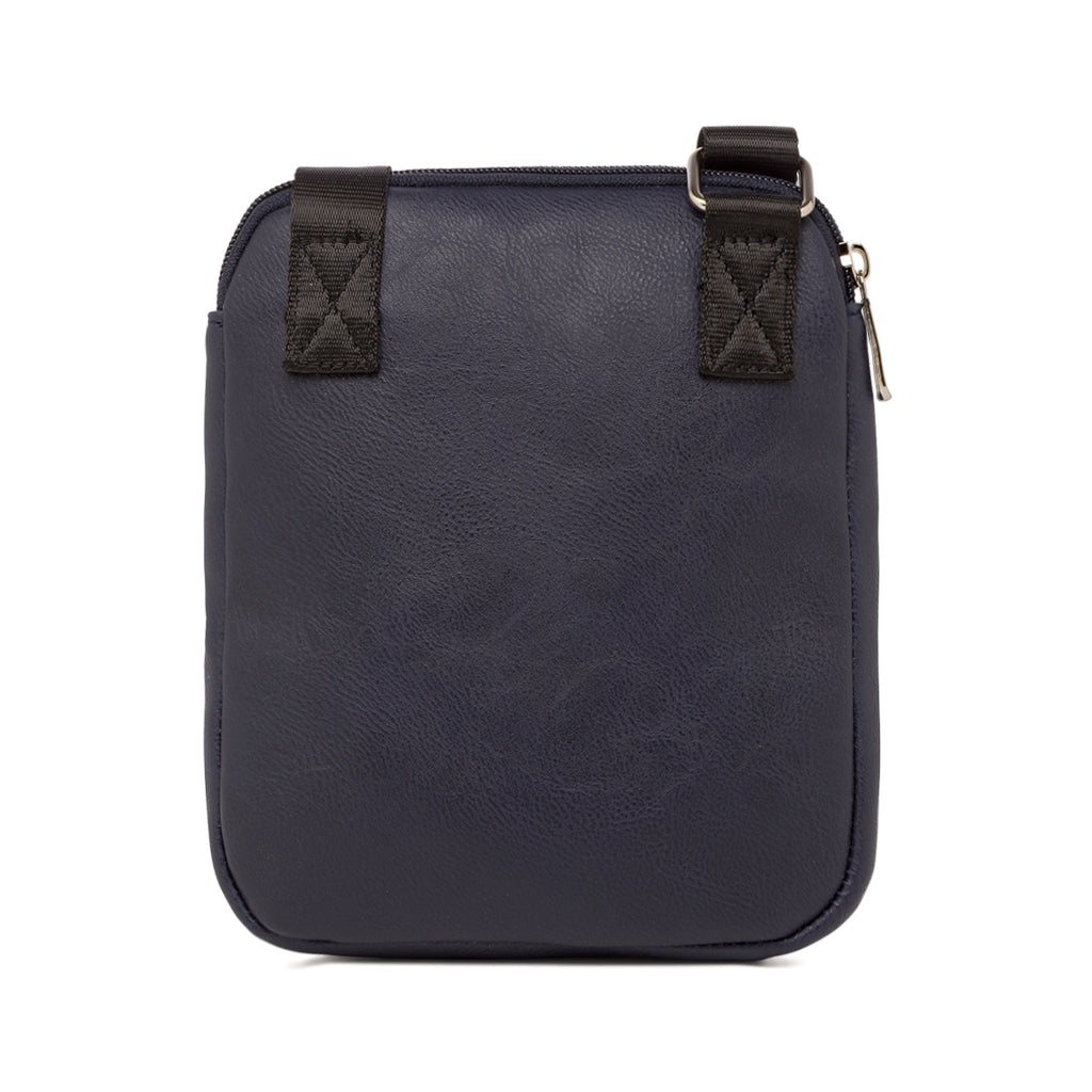 Borsa a tracolla blu da Uomo con logo frontale Carrera