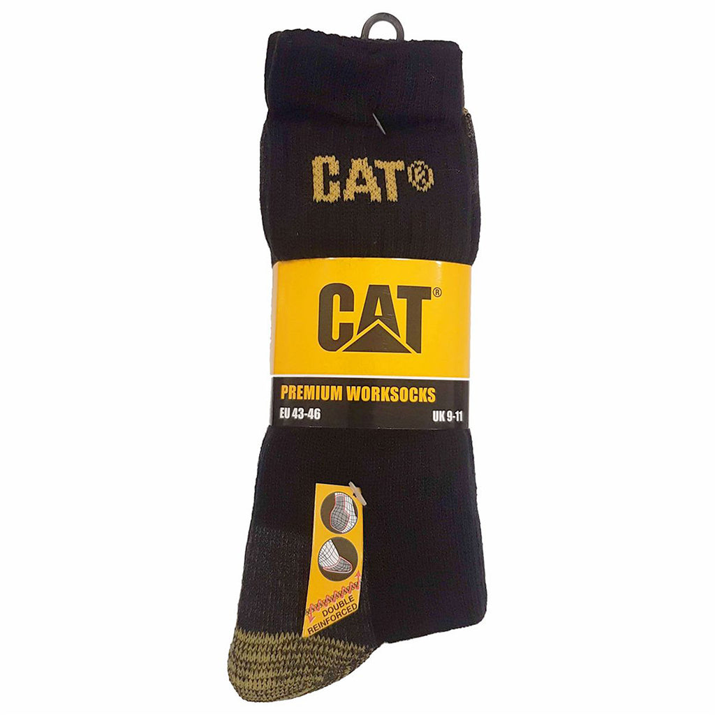 Calzini lunghi tecnici in cotone neri Caterpillar