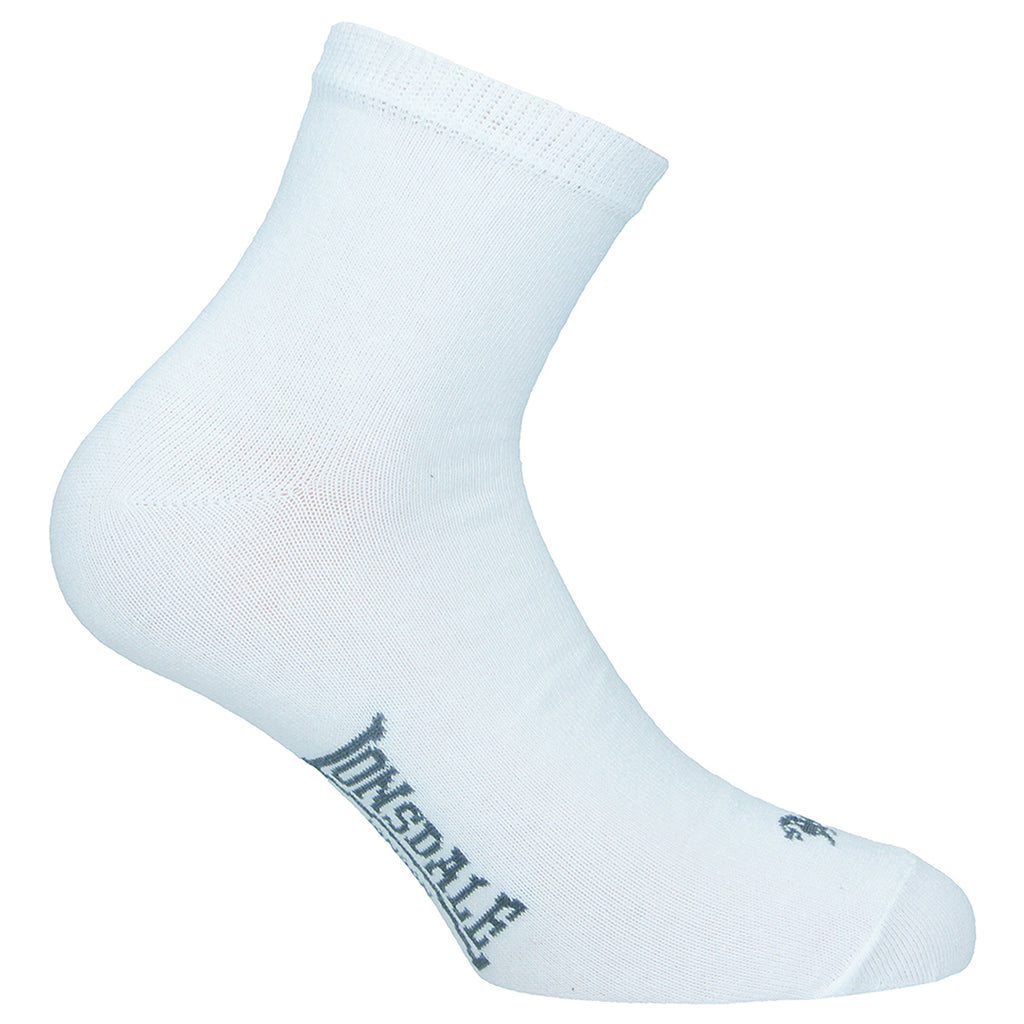 Calzini 8 paia corti bianchi unisex con logo Lonsdale