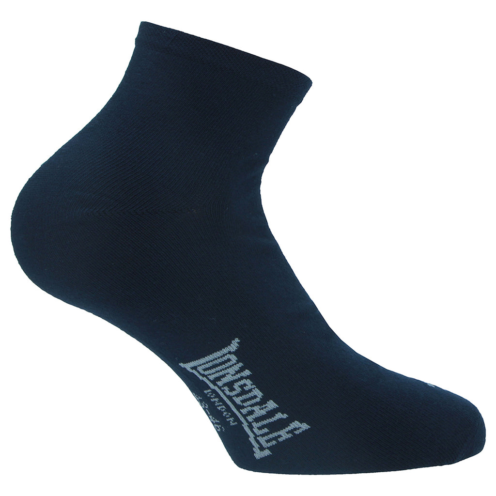 Calzini corti 8 paia neri in cotone unisex Lonsdale