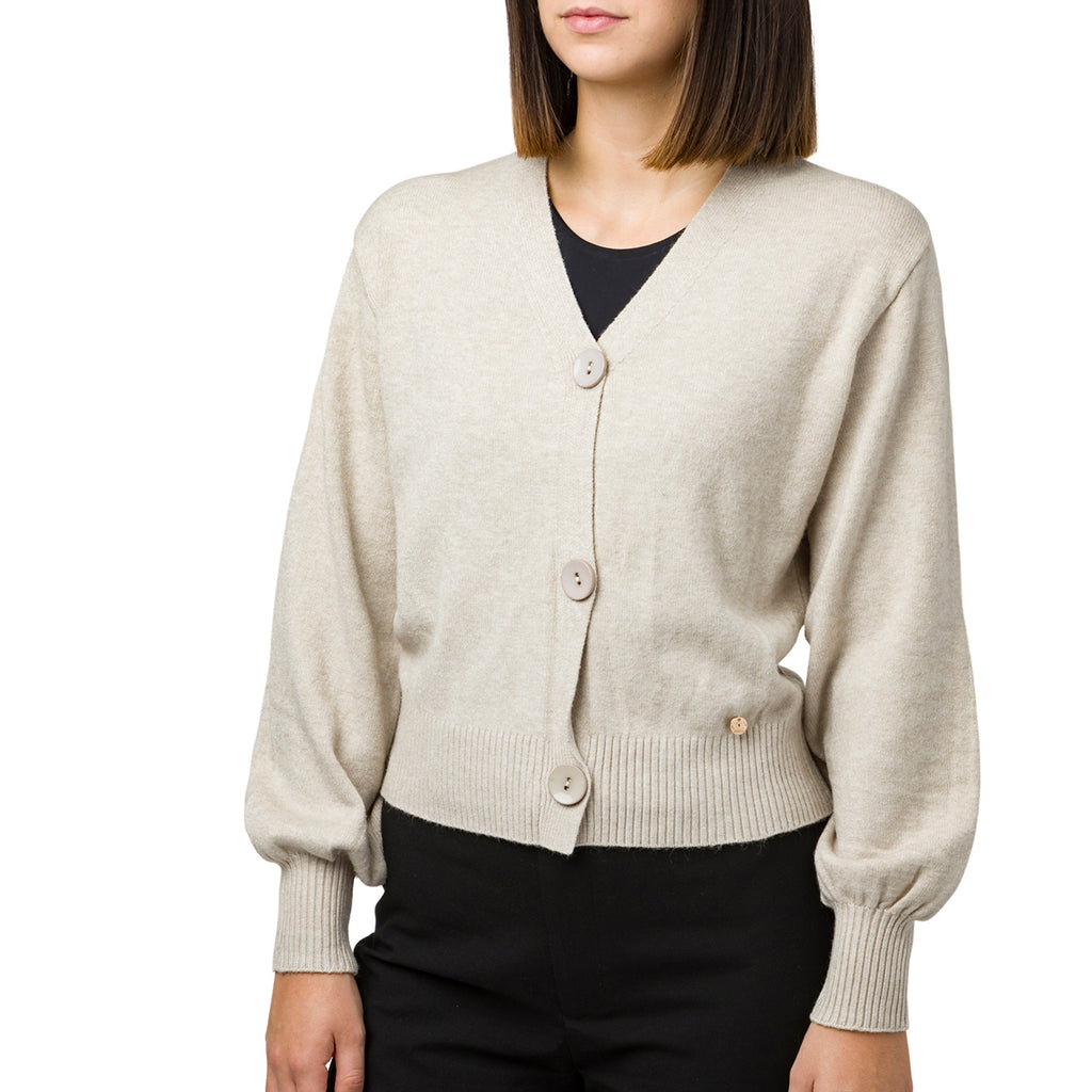Cardigan crop da donna khaki Swish Jeans
