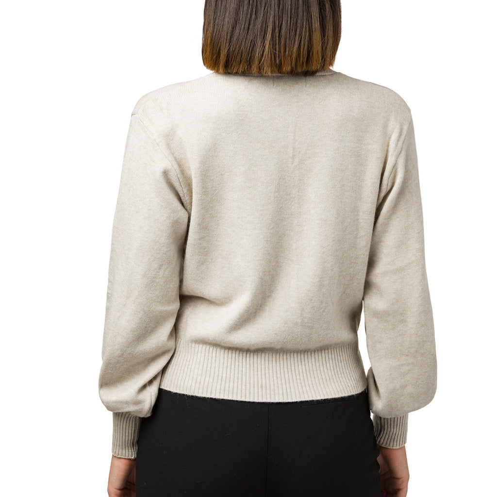 Cardigan crop da donna khaki Swish Jeans