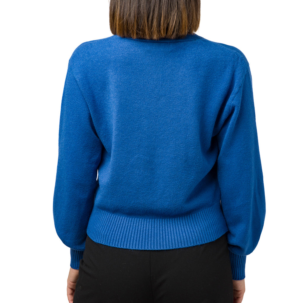 Cardigan crop da donna blu Swish Jeans