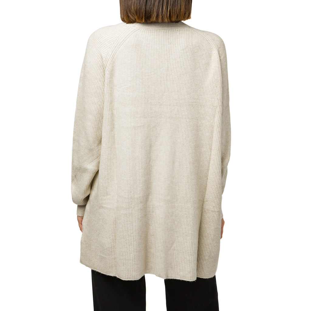 Cardigan lungo beige da donna Swish Jeans