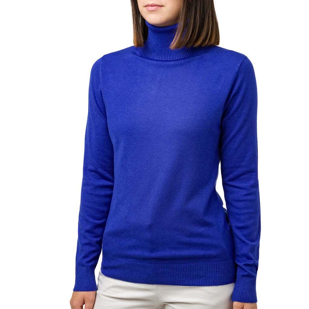 Pullover dolcevita blu da donna Swish Jeans
