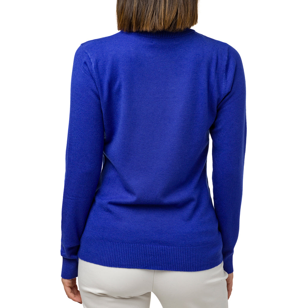Pullover dolcevita blu da donna Swish Jeans